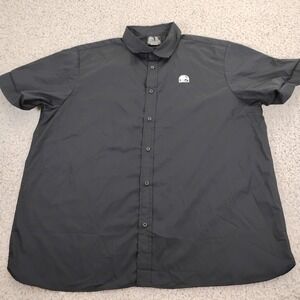 Taco Bell Shirt Mens XL Black Button Employee Fast Food Taco Work Restaurant